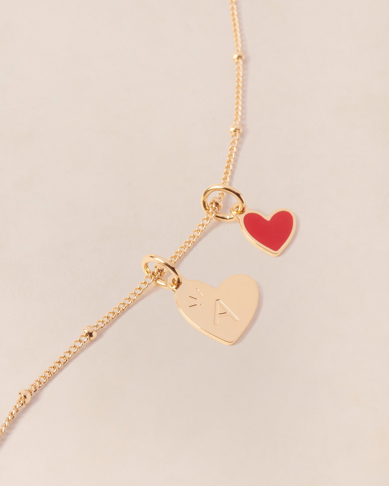 Bracelet Enfant, bijou fantaisie mini coeur charm d'amour