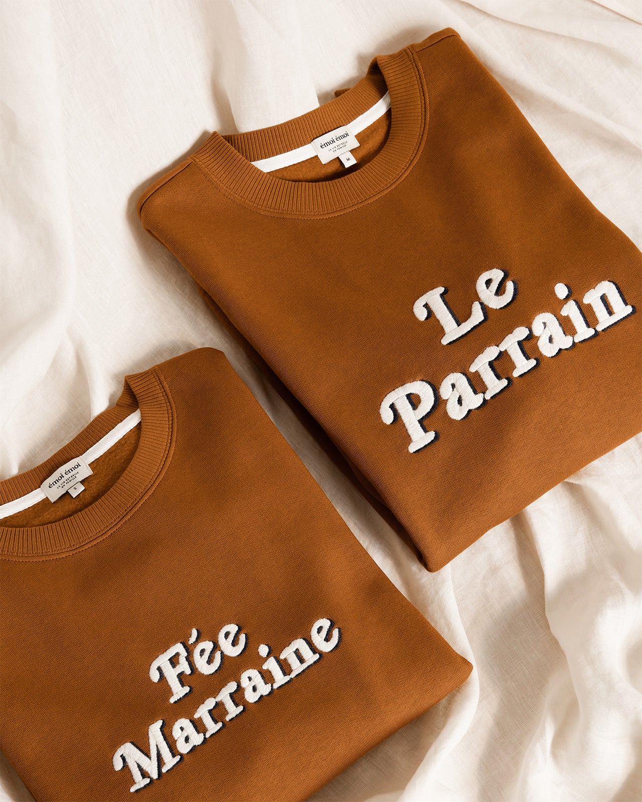 Sweat parrain marraine personnalisé, Sweats Assortis Parrain-Marraine