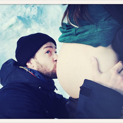 Justin Timberlake dévoile le baby bump de Jessica Biel