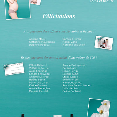 Jeu concours soins et beauté: les résultats