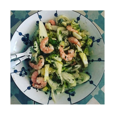 Recette de famille #1 : la petite salade de crevettes de Leslie Gogois