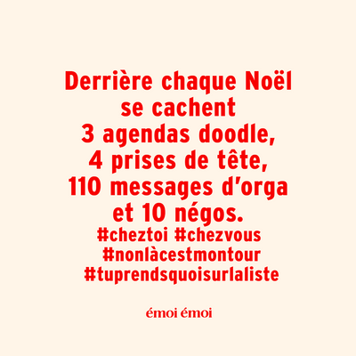 Le premier qui me parle de la Galette des rois, je le vire du whatsapp.