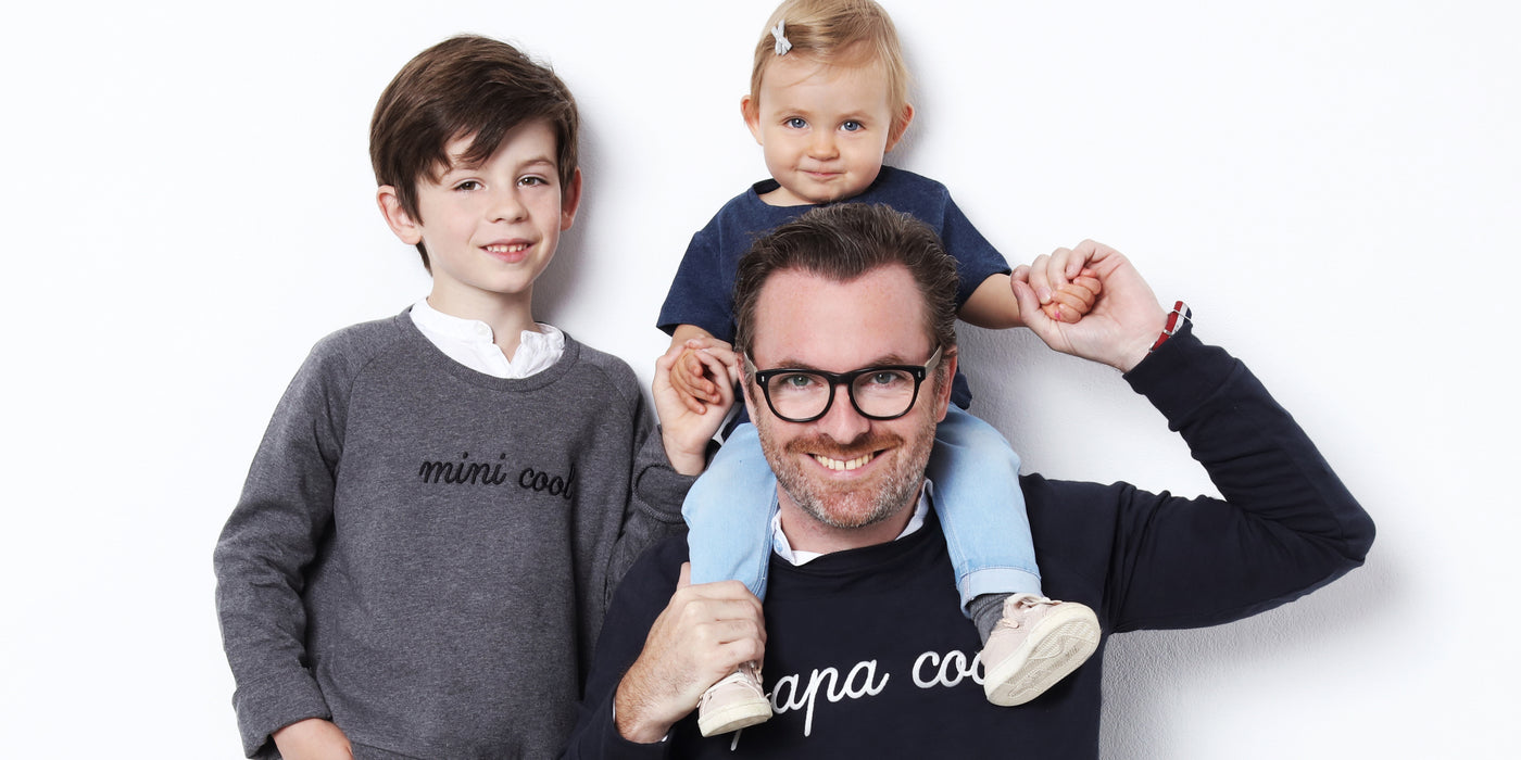Marc papa cool d’Arthur 8 ans et d’Adèle 1 an