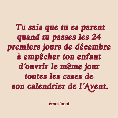 Oui mon coeur, on est encore le 2 décembre.