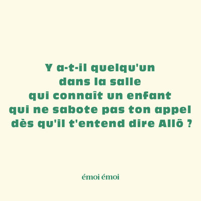 Que cette personne partage ses conseils. Ou son enfant. #jesuisautelephone #missionimpossible
