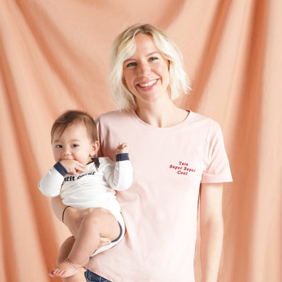 Jeanne, super tata de Côme 3 ans, Lou 2 ans et demi, Léna 10 mois et Lola 7 mois.