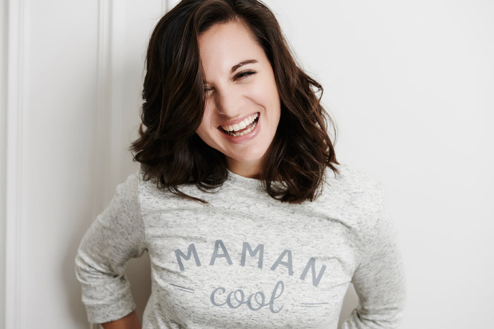 Camille, future maman cool, enceinte de quatre mois