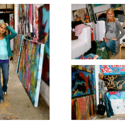 Enceinte en jean et couleurs, l’élégante simplicité