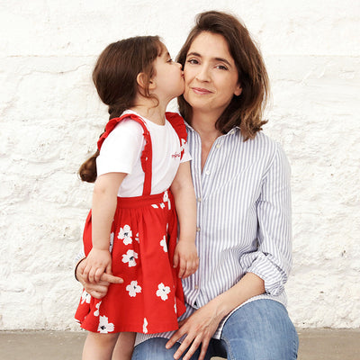 Emilie maman poule de Gaspard 7 ans et de Violette 3 ans et demi