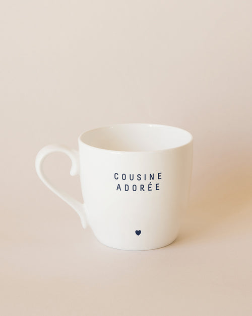 Le mug Cousin.e.s - message au choix - émoi émoi   - 1 