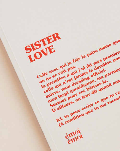 Le carnet Sister love - émoi émoi   - 2 