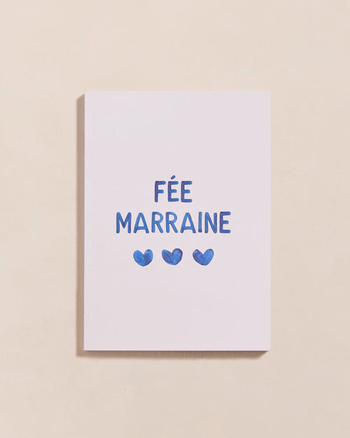 Le carnet Fée marraine - cœurs bleus - émoi émoi   - 1 