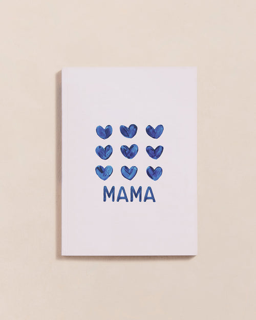 Le carnet Mama - cœurs bleus - émoi émoi   - 1 