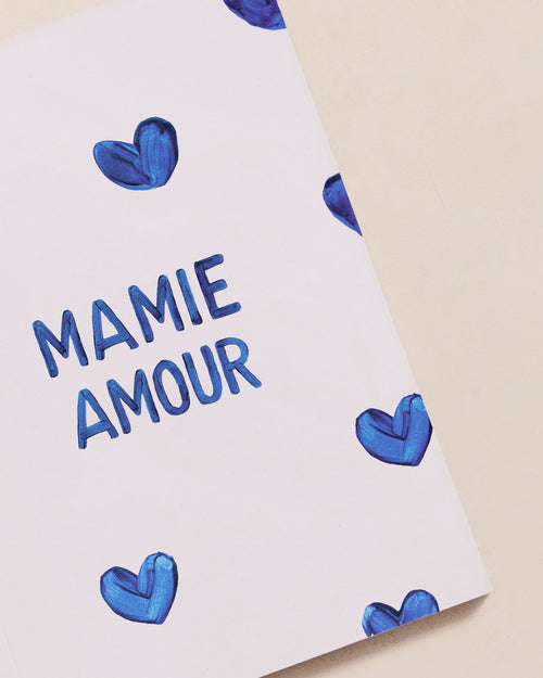 Le carnet Mamie amour - cœurs bleus - émoi émoi   - 2 