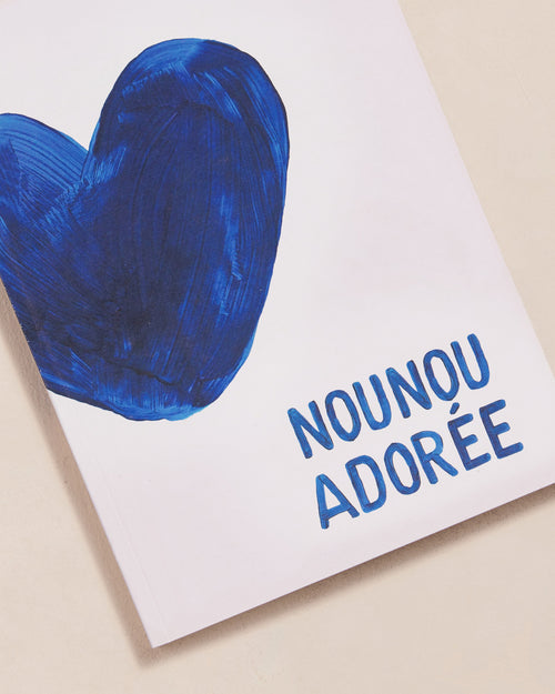 Le carnet Nounou adorée - cœurs bleus - émoi émoi   - 2 