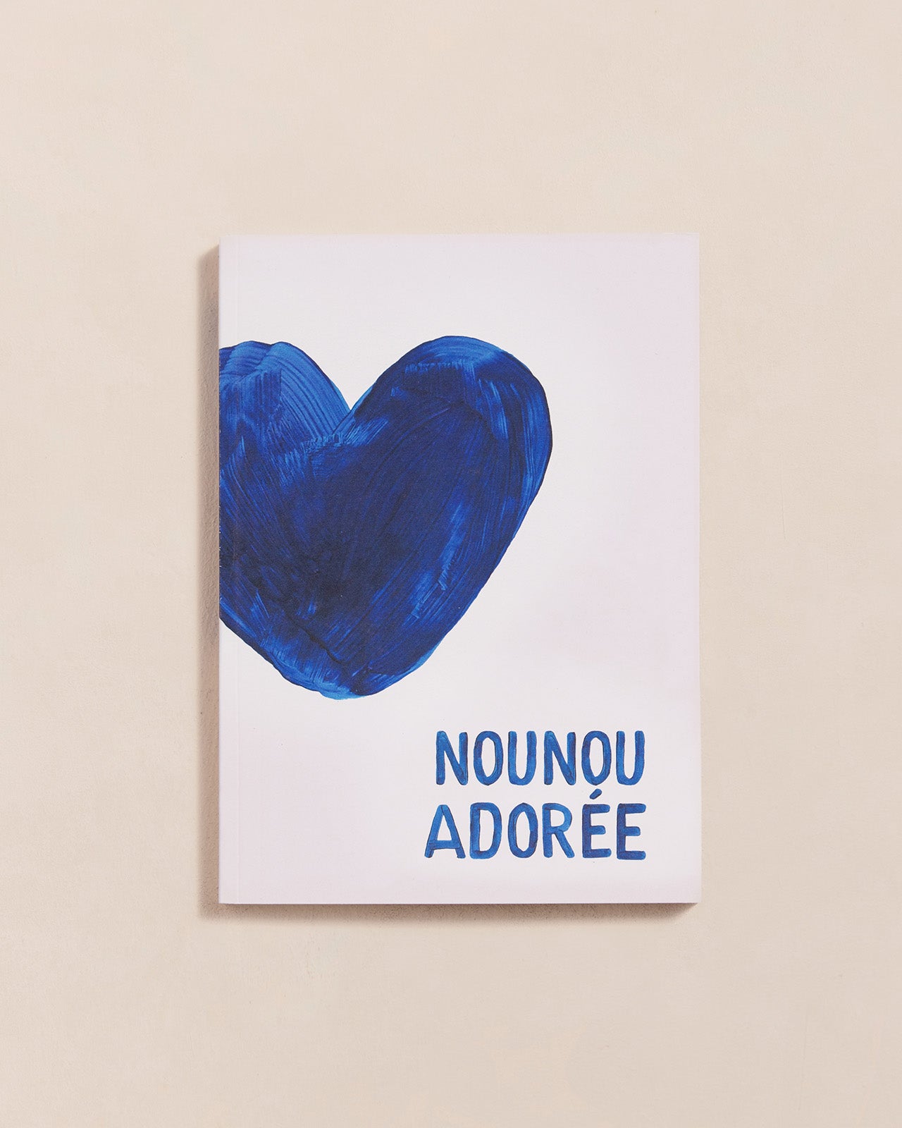 Le carnet Nounou adorée - cœurs bleus