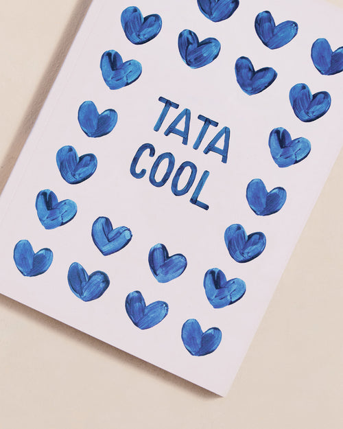 Le carnet Tata cool - cœurs bleus - émoi émoi   - 2 