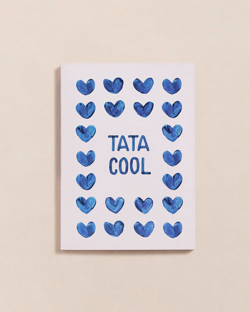 Le carnet Tata cool - cœurs bleus - émoi émoi   - 1 