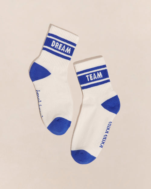 Les chaussettes Dream team - crème - émoi émoi   - 1 