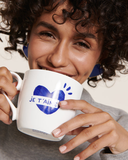 Le mug cœur Je t'aime - bleu - émoi émoi   - 2 