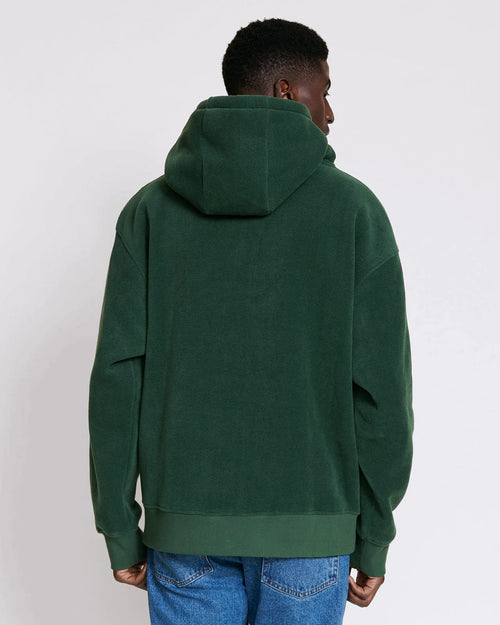 Le hoodie Wild dad en polaire recyclée - vert nuit - émoi émoi   - 2 