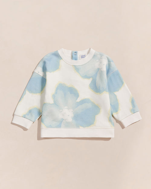 Le sweat Sammy en coton bio - Anémones des neiges - émoi émoi   - 2 