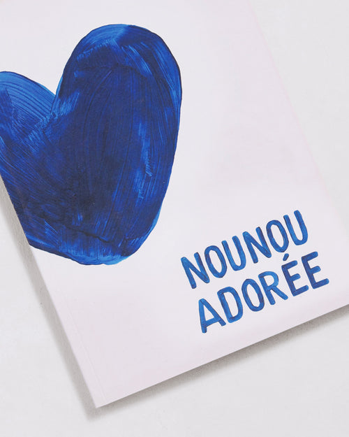 Le carnet Nounou adorée - cœurs bleus - émoi émoi   - 2 