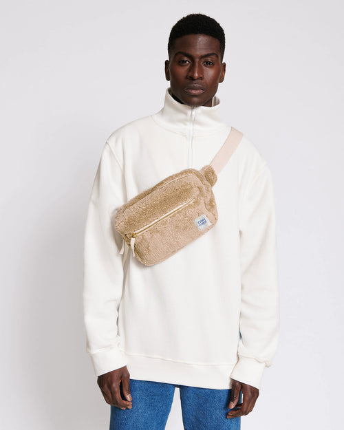 La banane Babette en moumoute - beige - émoi émoi   - 2 