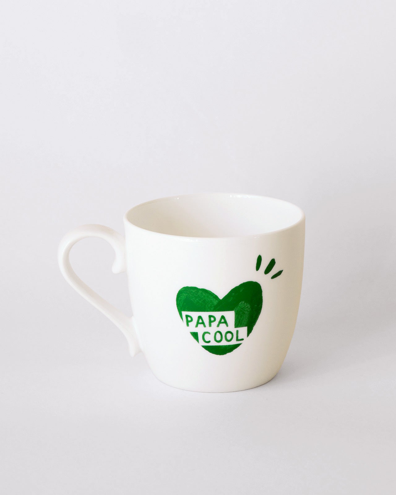 Le mug coeur Papa cool - vert sapin