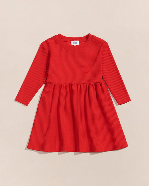 La robe Romy enfant en lyocell - rouge - émoi émoi   - 1 