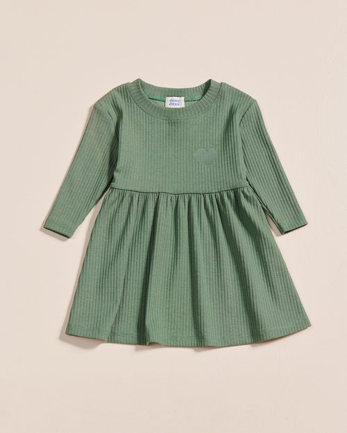 La robe Romy enfant en lyocell - vert sauge - émoi émoi   - 1 