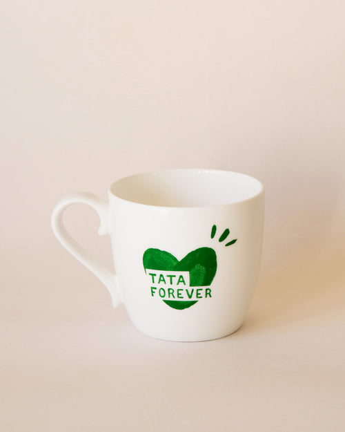 Le mug coeur Tata forever - vert sapin - émoi émoi   - 1 