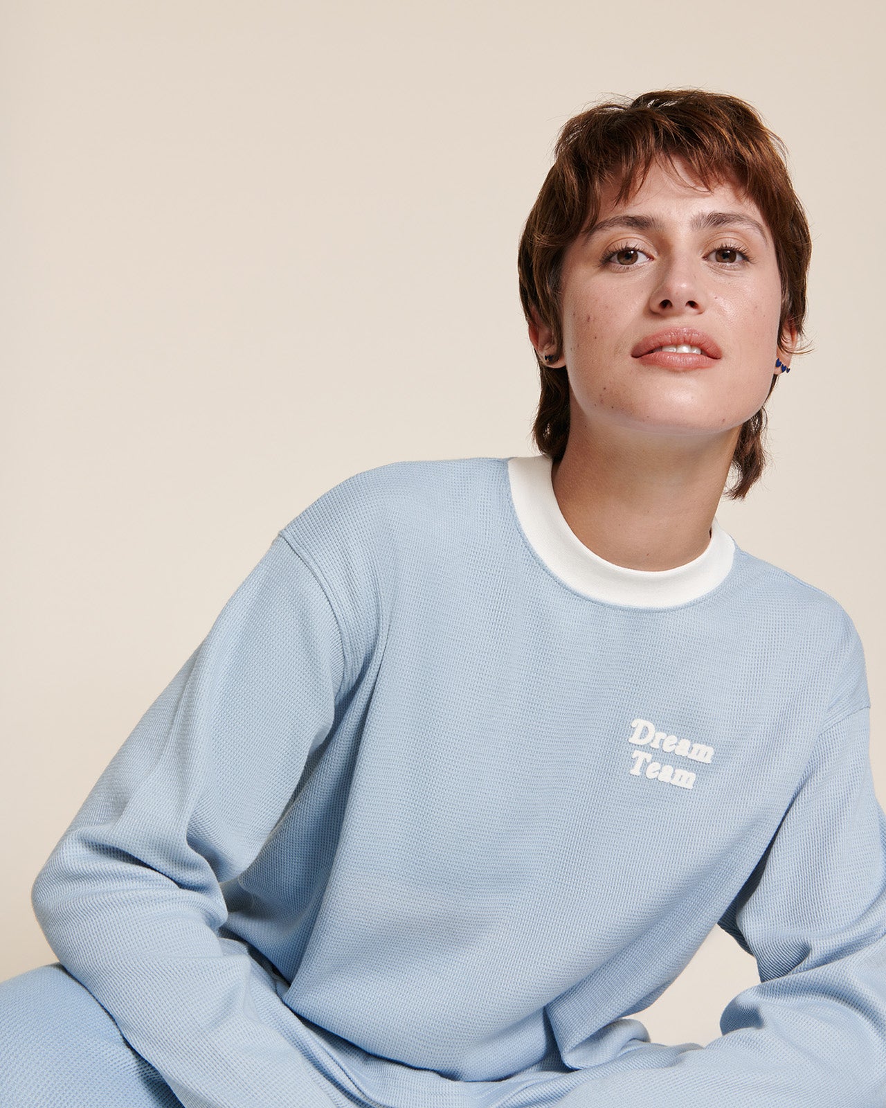 Le haut de pyjama Dream team femme en coton bio nid d