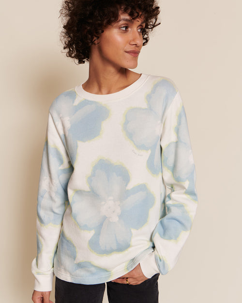 Le sweat Suzanne en coton bio - Anémones des neiges - émoi émoi   - 2 