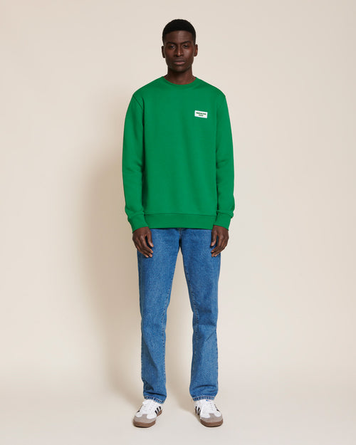 Le sweat gomme Awesome dad en coton bio - vert - émoi émoi   - 2 