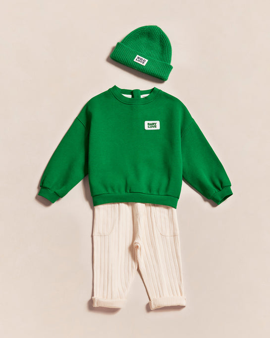 Coffret cadeau de Noël bébé mixte pyjama + bonnet - vert sapin