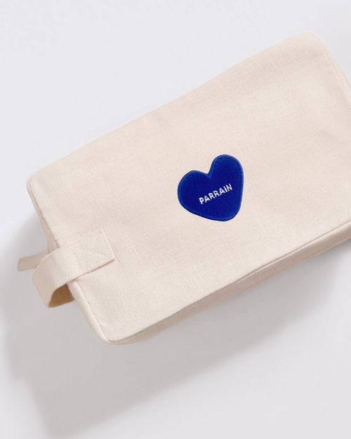 La trousse de toilette Parrain - nature - émoi émoi   - 1 