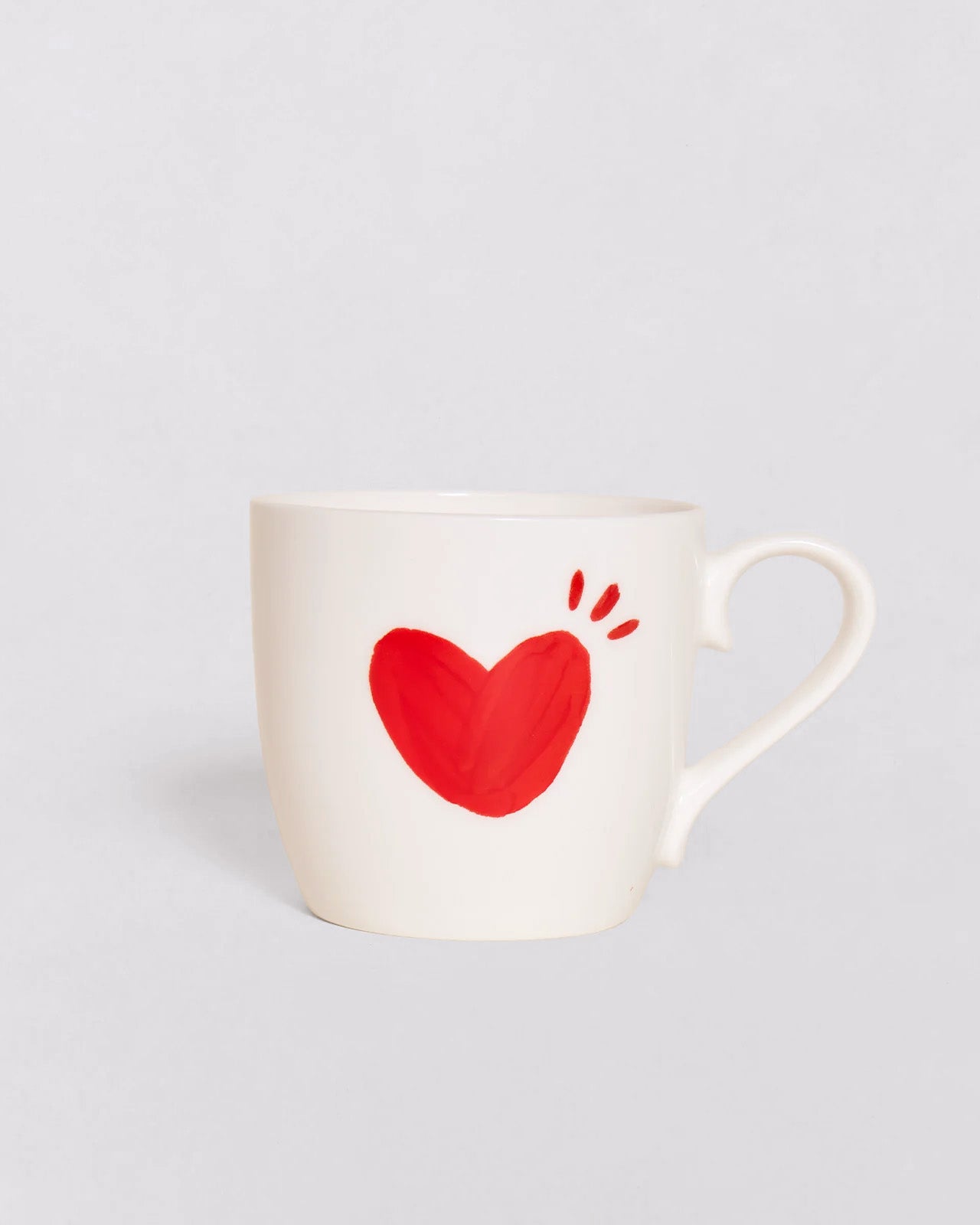 Le mug Coeur solaire - rouge