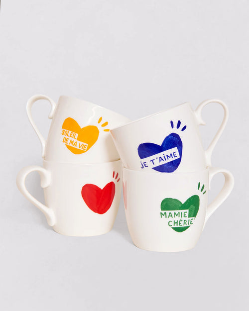 Le mug Coeur solaire - rouge - émoi émoi   - 2 