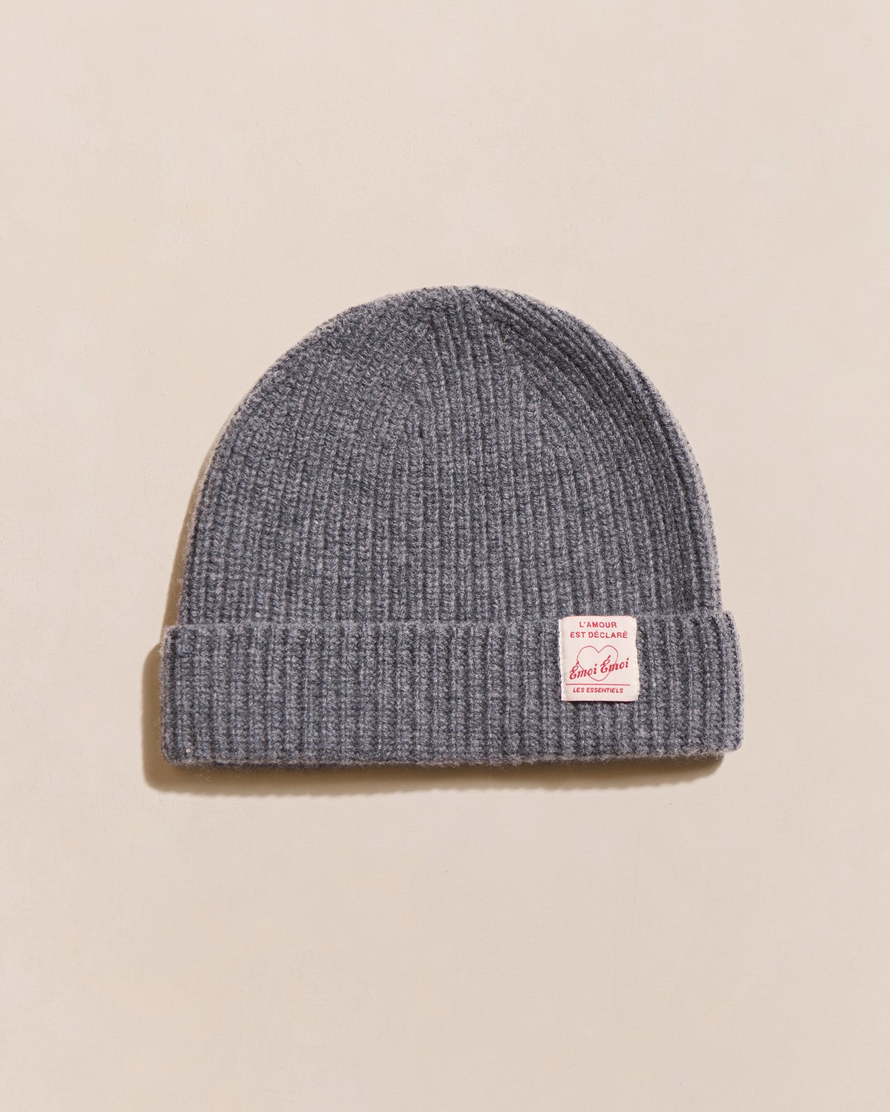Le bonnet adulte - laine mérinos et cachemire - gris chiné