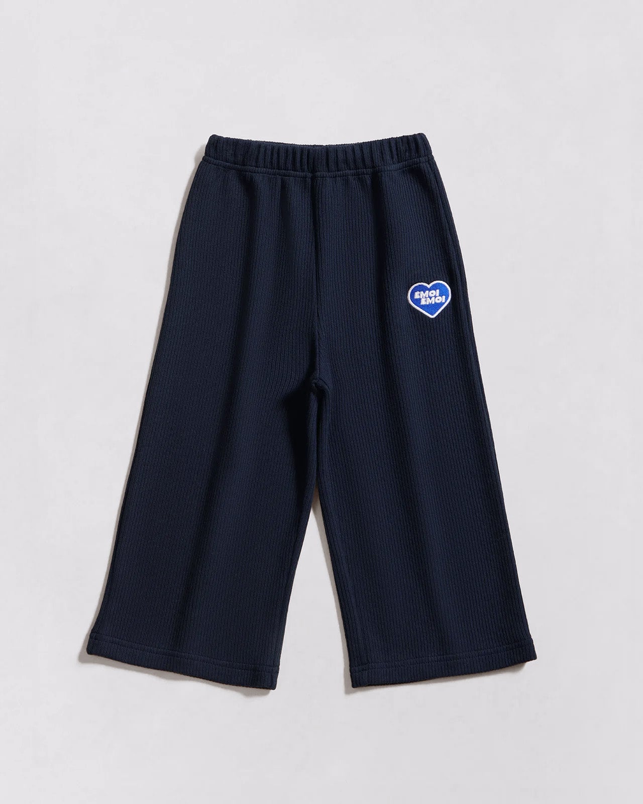 Le pantalon Palou en coton bio côtelé - bleu nuit