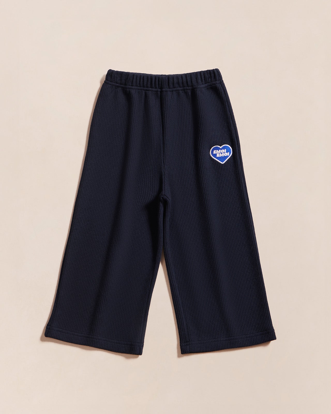 Le pantalon Palou en coton bio côtelé - bleu nuit - product picture