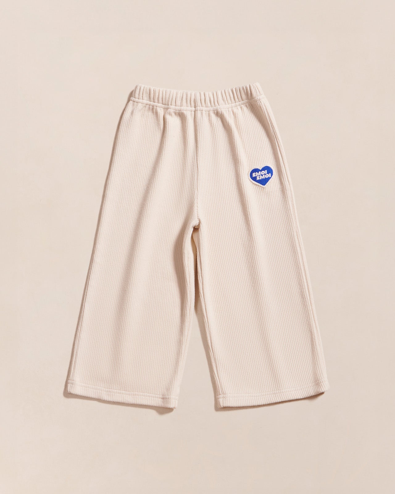 Le pantalon Palou en coton bio côtelé - craie - product picture