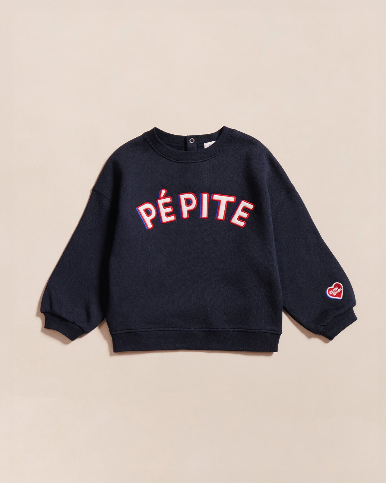 Le sweat Pépite enfant en coton bio - bleu nuit