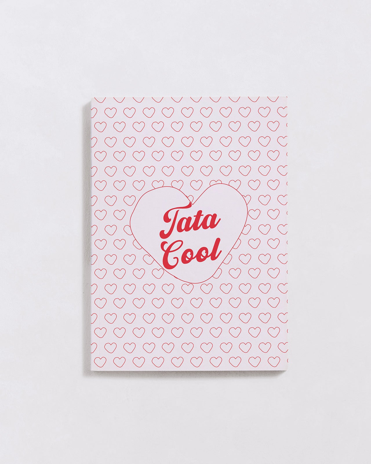 Le carnet Tata Cool - cœurs rouges