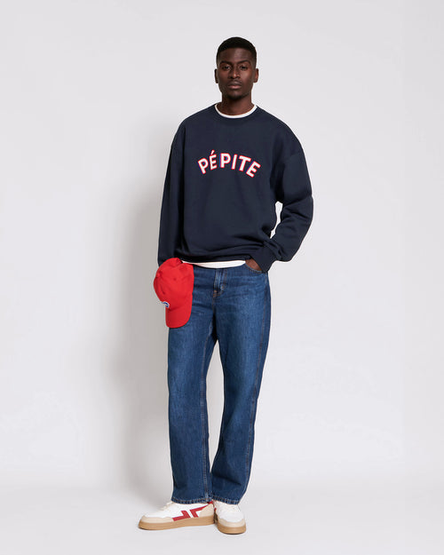 Le sweat Pépite homme en coton bio - bleu nuit - émoi émoi   - 2 