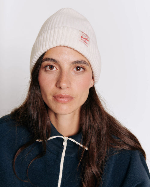 Le bonnet adulte - laine mérinos et cachemire - crème - émoi émoi   - 2 