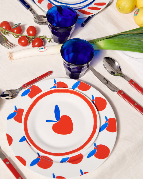 L'assiette Pommes all-over en porcelaine - 26 cm - émoi émoi   - 2 