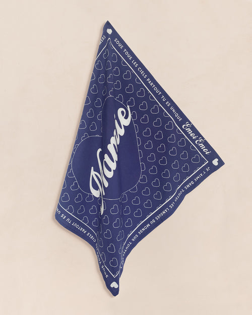 Le bandana je t'aime Mamie - charbon - émoi émoi   - 4 