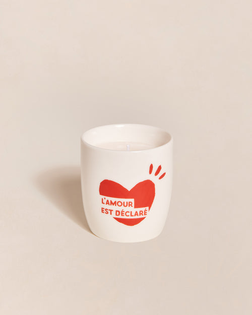 La bougie tasse L'amour est déclaré - rouge - émoi émoi   - 4 